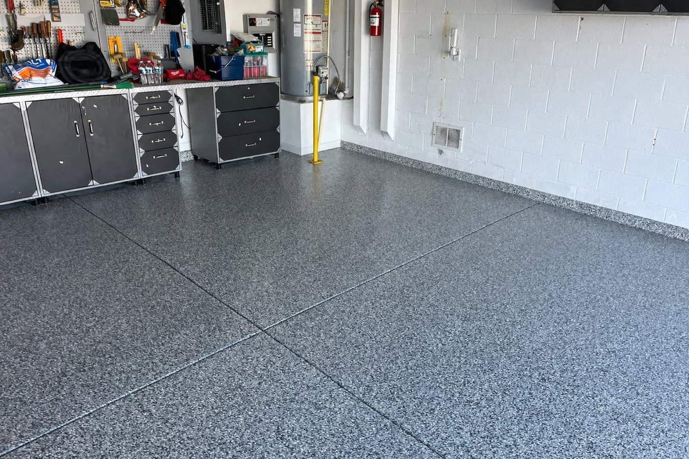 Garage floor concrete